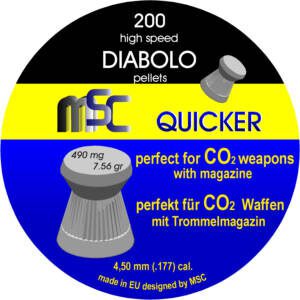 MSC Diabolo Quicker 4.5mm/0.177 (200 kom.)