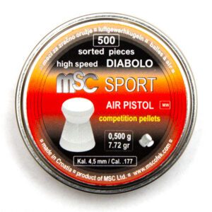 MSC Diabolo Sport high speed COMPETITION Air Pistol 0.5g (7.72gr) 4.5mm/0.177 (500 kom.)