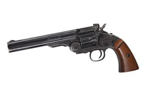 Schofield 6” CO2 airsoft revolver – ostarena verzija s drvenom drškom