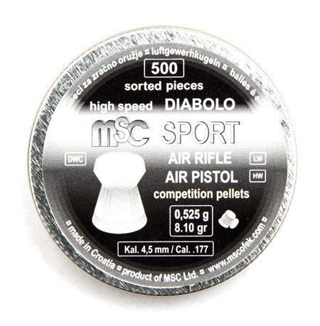 MSC Diabolo Sport high speed COMPETITION Air Rifle 0.525g (8.10gr) 4.5mm/0.177 (500 kom.)