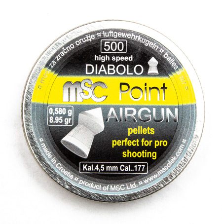 MSC Diabolo Point Airgun PRO 0.580g (8.90gr) 4.5mm/0.177 (500 kom.)