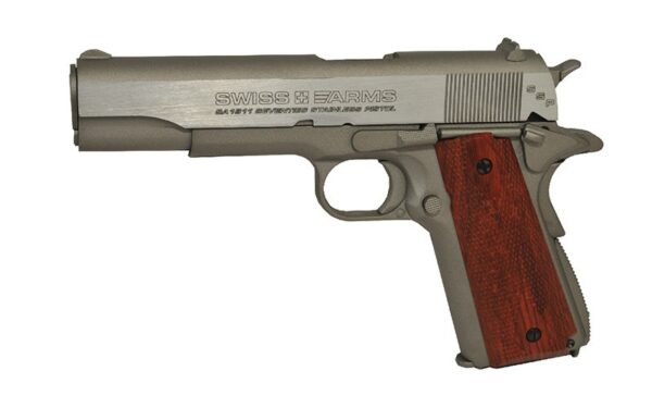 Zračni pištolj Swiss Arms 1911 70's stainless 4.5mm/0.177 GBB (gas-blowback)