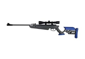 Zračna puška SWISS ARMS TG1 Nitro Piston Grey/blue 4.5mm s optičkim ciljnikom Scope 4 X 40 E=19.9 J