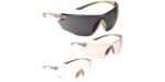 Bolle Combat TAN goggles w/ clear - yellow and smoke lens