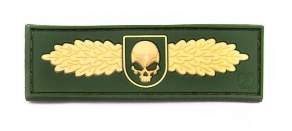 SOF Skull Badge OD gumeni patch