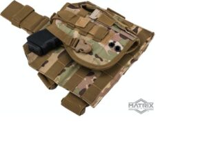 Matrix Tactical Dropleg Molle panel + Molle holster Scorpion
