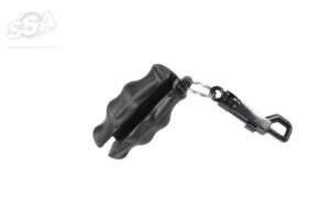 Truglo Arrow Pullers Short 3-Finger Solid Rubber With Keychain Black