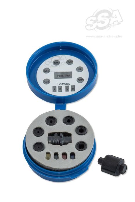 Hamskea Peep Sight Insight Deluxe Kits (Housing 6 Apt/Tool Abcd Lens Case)