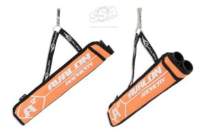 Avalon Target Quivers Avalon A2 - 2 Tubes With Hook Ambidexter Orange
