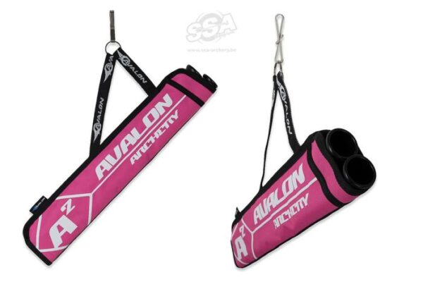 Avalon Target Quivers Avalon A2 - 2 Tubes With Hook Ambidexter Pink
