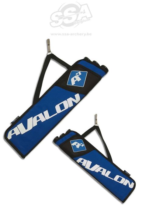 Avalon Target Quivers Avalon A3 -3 Tubes W/Side Pocket And Hook Ambidex. Blue