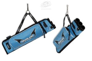 Avalon Target Quivers Avalon Tyro - 3 Tubes w/ Hook And Pocket LH Blue