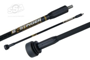 B-Stinger Target Stabilizers Mono Carbon Microhex Target 24" With Weights Black Out