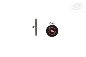 Last Chance Stabilizer Parts Weight System - Cap With Stud - 2"- 1/4" Thread