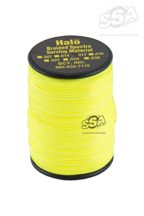 BCY BCY Braided Halo 019 - 1Lbs Fluor Yellow Serving Material