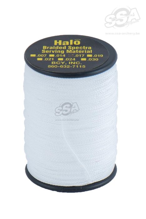 BCY Serving Material Braided Halo Dia .014" 1Lbs White