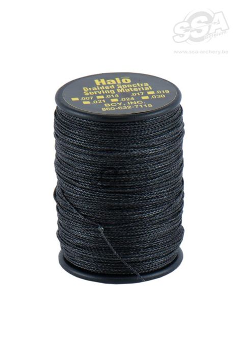BCY Serving Material Braided Halo Dia .017" Jig Black