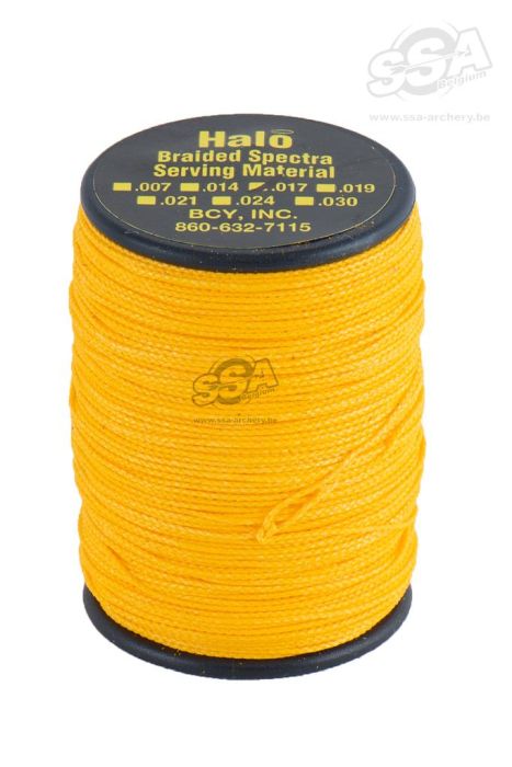 BCY Serving Material Braided Halo Dia .017" Jig Yellow