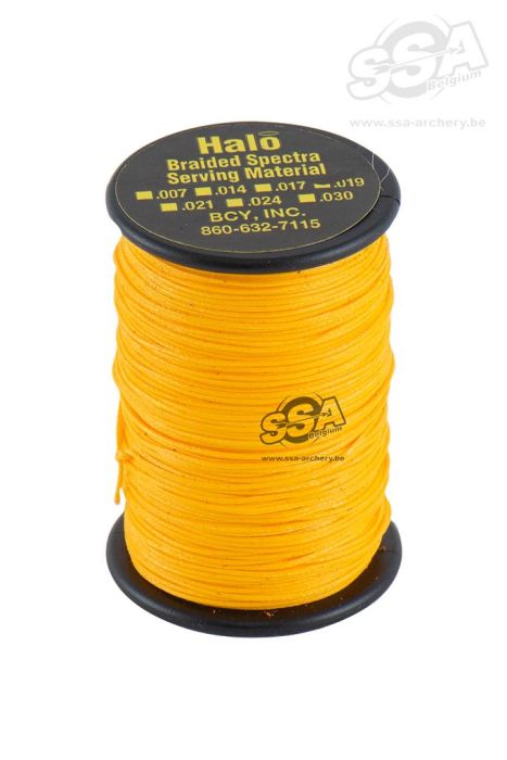 BCY Serving Material Braided Halo Dia .019" Jig Yellow