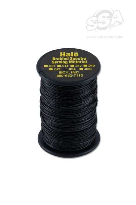 BCY Serving Material Braided Halo Dia .021" Jig Black