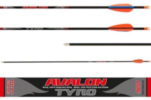 Avalon Tyro karbonska strijela s vrhom ID 4.2 / spine 900 / 29" / 2" vane / pin-nock S 70gr vrh