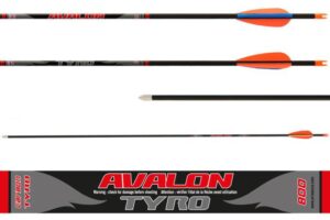 Avalon Tyro karbonska strijela ID 4.2 / spine 800 / 30" / 2" vane / pin-nock S 90gr vrh