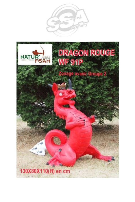 Natur Foam 3D Target Dragon Red