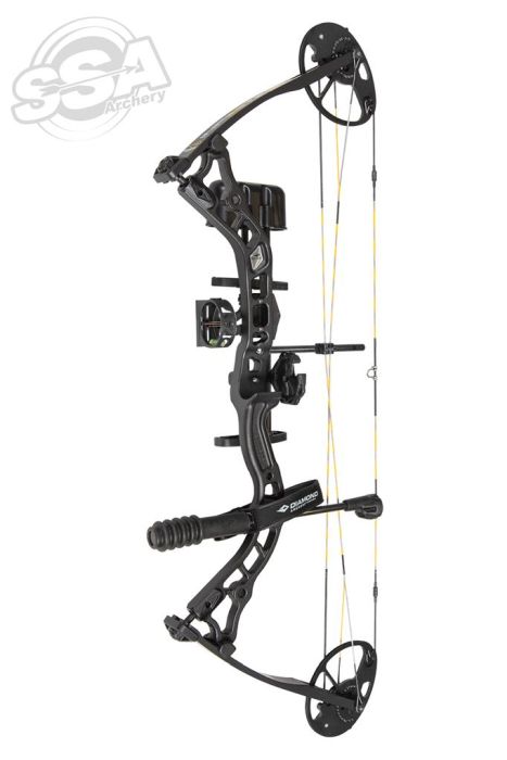 Diamond By Bowtech Compound Package Infinite 305 Dual Cam Rot. Mod 19"-31" / 7-70 Lbs LH Black
