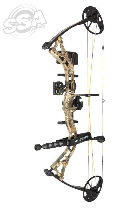 Diamond by Bowtech Compound Package Infinite 305 Dual Cam Rot. Mod 19"-31" / 7-70 lbs RH Breakup Country