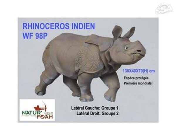 Natur Foam 3D Target Indian RHinoceros