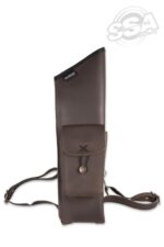 Buck Trail Traditional Back Quiver Bowman RH Brown Leather With Front Pocket