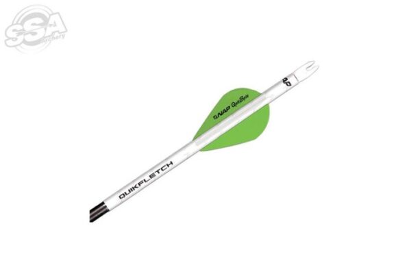 NAP Vanes Quickfletch Quickspin 2" White/Green/Green 6/Pk