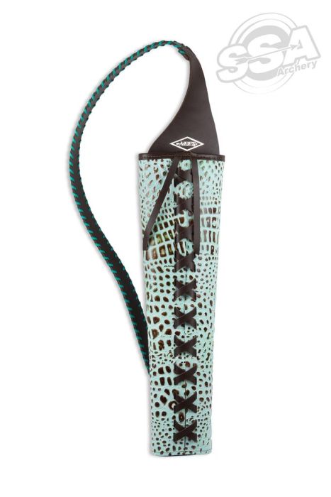 Neet Quivers For Traditional Back T-Bq-7 Alligator Embossed RH Turquoise