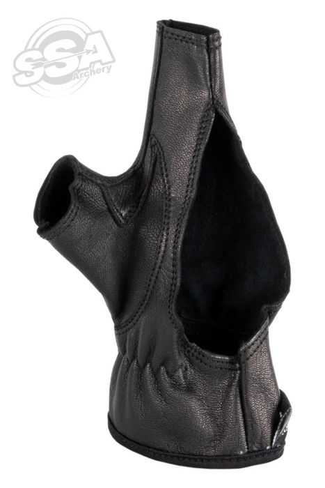 Buck Trail Bow Hand Glove Full Leather Black