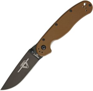Ontario RAT II crni/CB D2 preklopni nož
