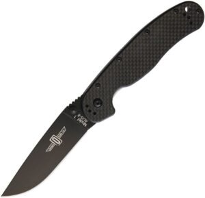 Ontario RAT I crni/carbon fiber preklopni nož