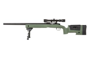 Specna Arms airsoft SA-S02 CORE™ Sniper Rifle OD replika s optičkim ciljnikom i bipodom