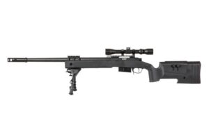 Specna Arms airsoft SA-S03 CORE™ Sniper Rifle BK replika s optičkim ciljnikom i bipodom
