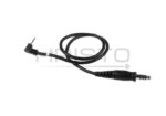 Z-Tactical Z4 PTT Cable Motorola 1-Pin Connector BK