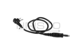 Z-Tactical Z4 PTT Cable Motorola 2-Pin Connector BK