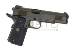 Airsoft pištolj WE M1911 MEU Tactical Full Metal GBB (gas-blowback) OD