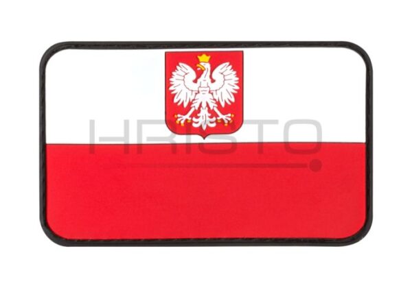 JTG Poland Flag Rubber Patch Color