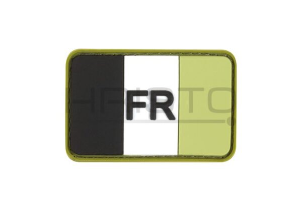 JTG France Flag Rubber Patch Forest