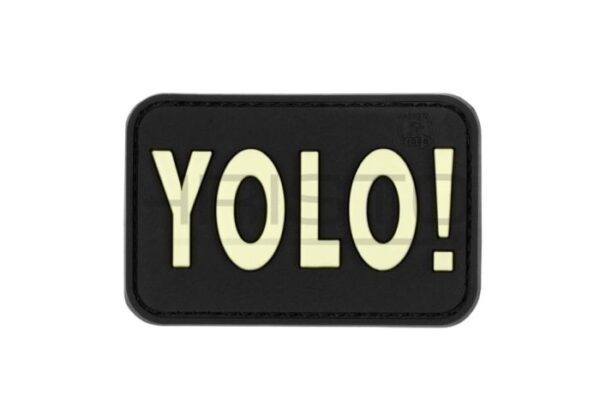 JTG YOLO Rubber Patch Glow in the Dark