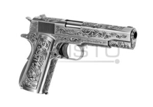 Airsoft pištolj WE M1911 Etched Full Metal GBB (gas-blowback) Silver