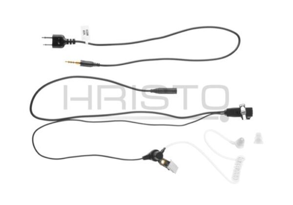 Z-Tactical FBI Style Acoustic Headset ICOM Connector BK