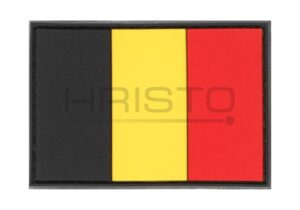 JTG Belgium Flag Rubber Patch Color