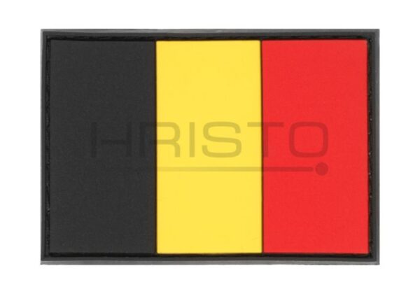 JTG Belgium Flag Rubber Patch Color