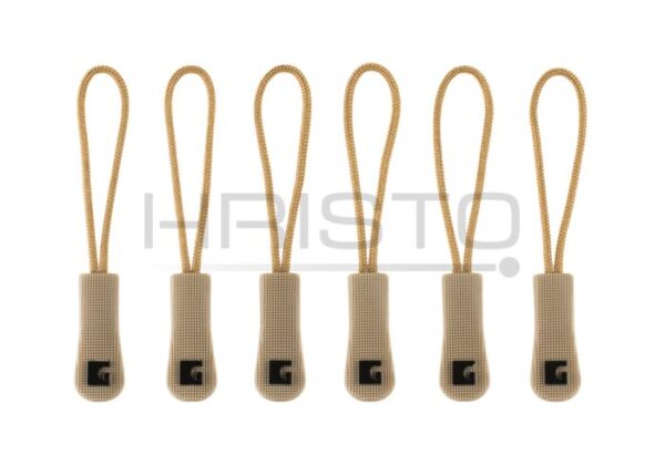 Claw Gear CG Zipper Puller Large 6-Pack COYOTE