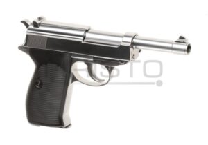 Airsoft pištolj WE P38 Full Metal GBB (gas-blowback) Silver